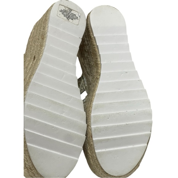 MARC FISHER ROBBYN PYTHON ESPADRILLE WEDGE BOHEMIAN SANDALS SZ 6M EUC - Picture 10 of 13